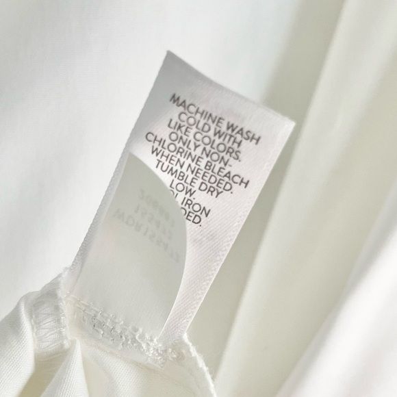 NWT J. Jill Women’s Cold Shoulder Ruffle Knee Length Dress White Small‎ Petite - Picture 10 of 10